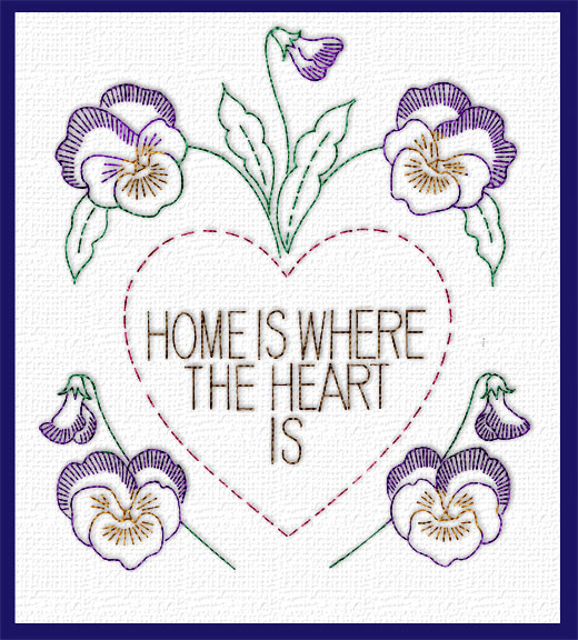 AB7237 Home God Bless Sweet Heart Castle Best Floral