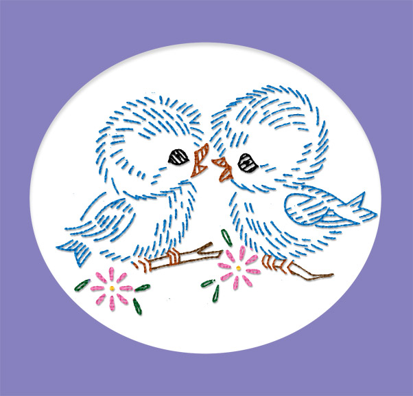 AB7421 24 Sweet Bird & Animal Motifs for Children Baby