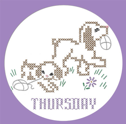 SP165 XStitch Puppy Dog